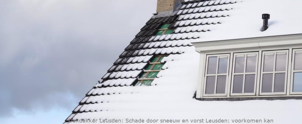 Schade door sneeuw en vorst Leusden: voorkomen kan